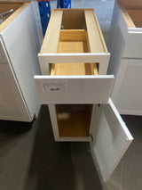 Courtland 12 in. W x 24 in. D x 34.5 in. H Assembled Shaker Base Kitchen Cabinet in Polar White