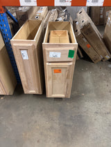 12 in. W x 24 in. D x 34.5 in. H Assembled Base Kitchen Cabinet in Unfinished with Recessed Panel