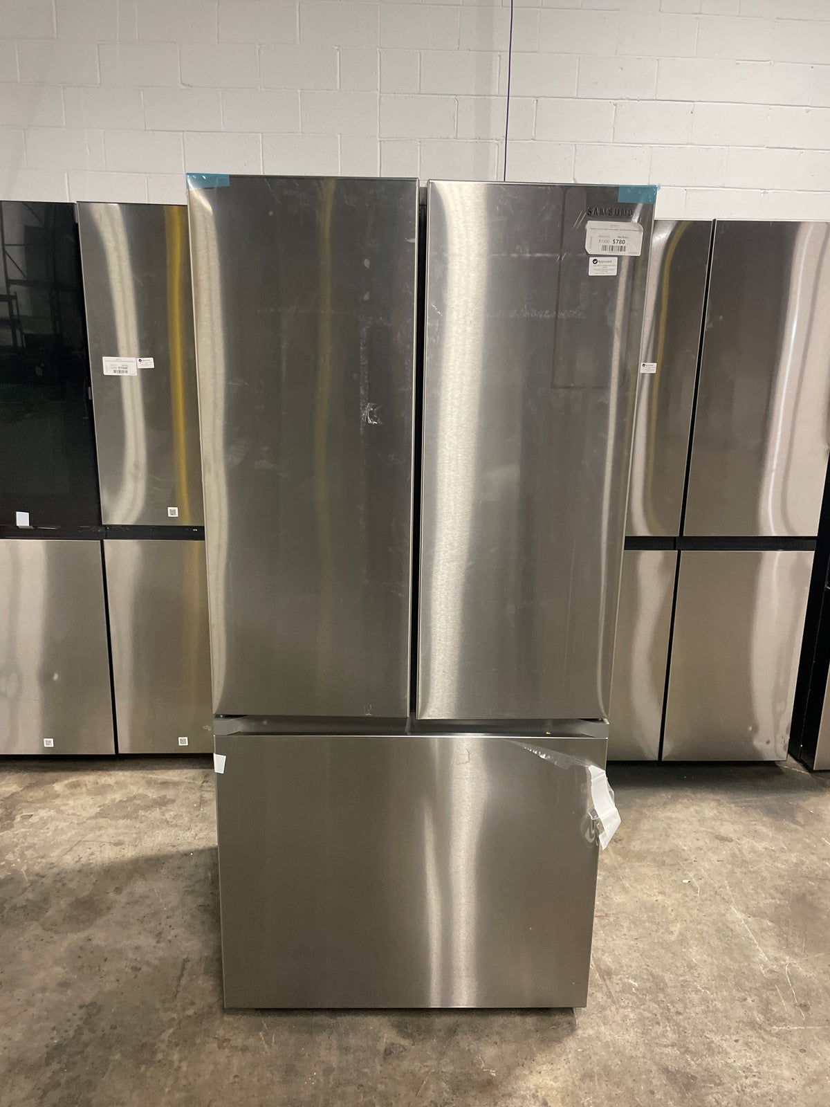 Samsung 17.5 cu. ft. Smart Counter Depth 3-Door French Door Refrigerator