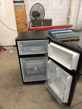 3.1 cu. ft. 2 Door Mini Refrigerator in Black with Freezer, ENERGY STAR