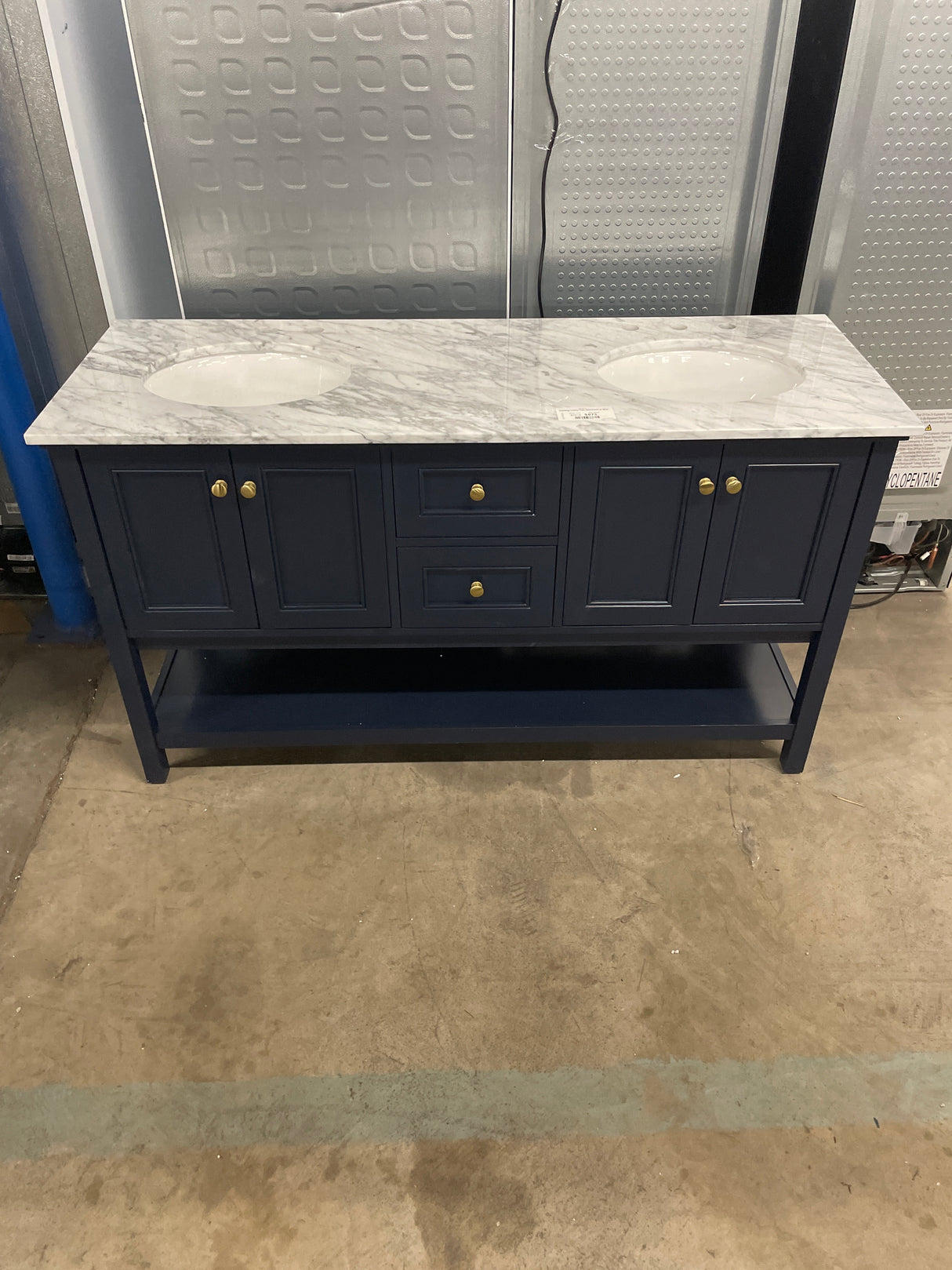 Sterling Vanity 1dw 60x22x34 in Blue