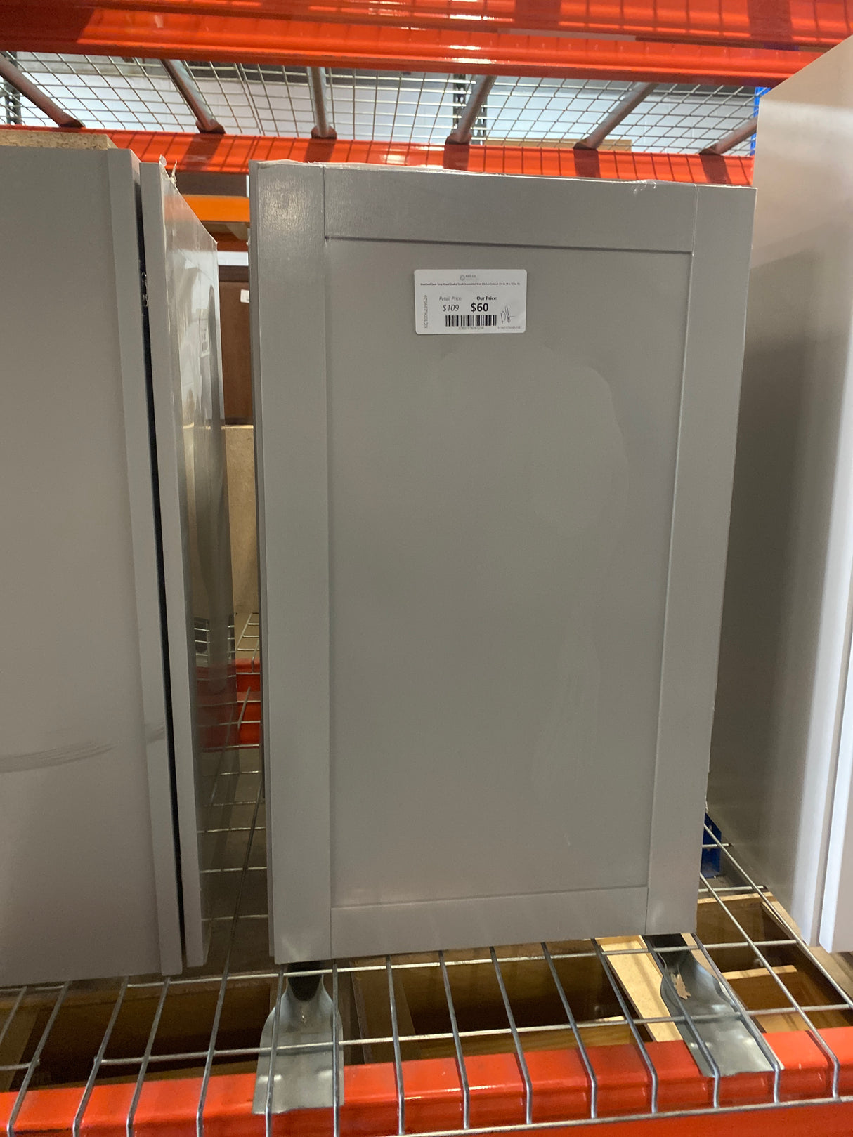 Westfield Dusk Gray Wood Shaker Stock Assembled Wall Kitchen Cabinet (18 in. W x 12 in. D)