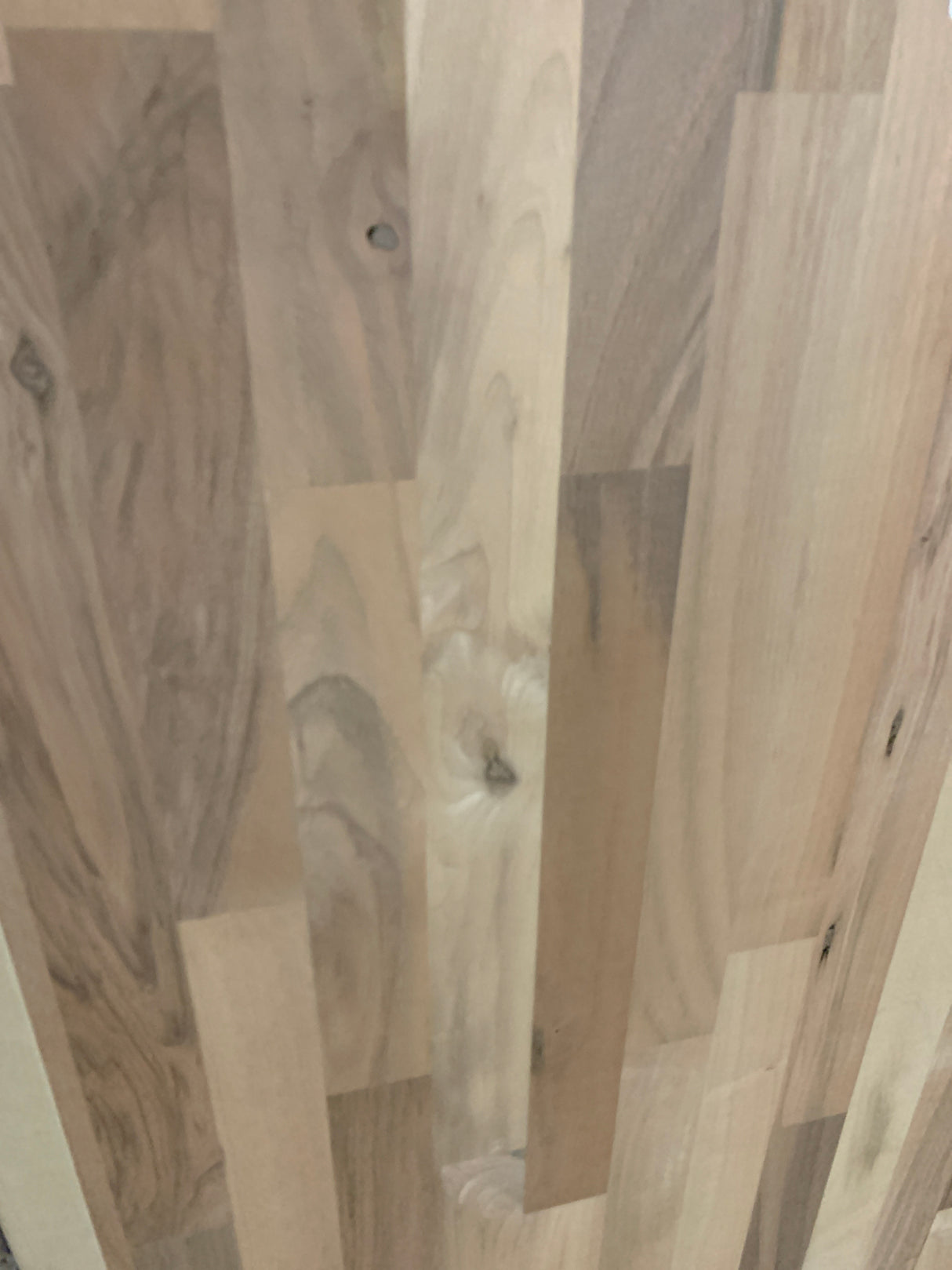 4 ft. L x 25 in. D Unfinished Walnut Butcher Block Countertop in With Standard Edge