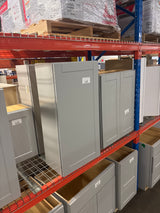 Shaker 21 in. W x 12 in. D x 42 in. H Assembled Wall Cabinet in Dove Gray