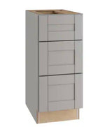 Richmond Vesuvius Gray Plywood Shaker Ready to Assemble Drwer Base Kitchen Cabinet Sft Cls 18 in W x 24 in D x 34.5 in H