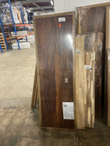 6 ft. L x 25 in. D Finished Saman Solid Wood Butcher Block Countertop With Live Edge