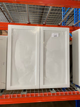 Courtland Polar White Finish Laminate Shaker Stock Assembled Wall Kitchen Cabinet 36 in. x 36 in. x 12 in.