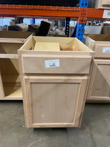 21 in. W x 24 in. D x 34.5 in. H Assembled Base Kitchen Cabinet in Unfinished with Recessed Panel