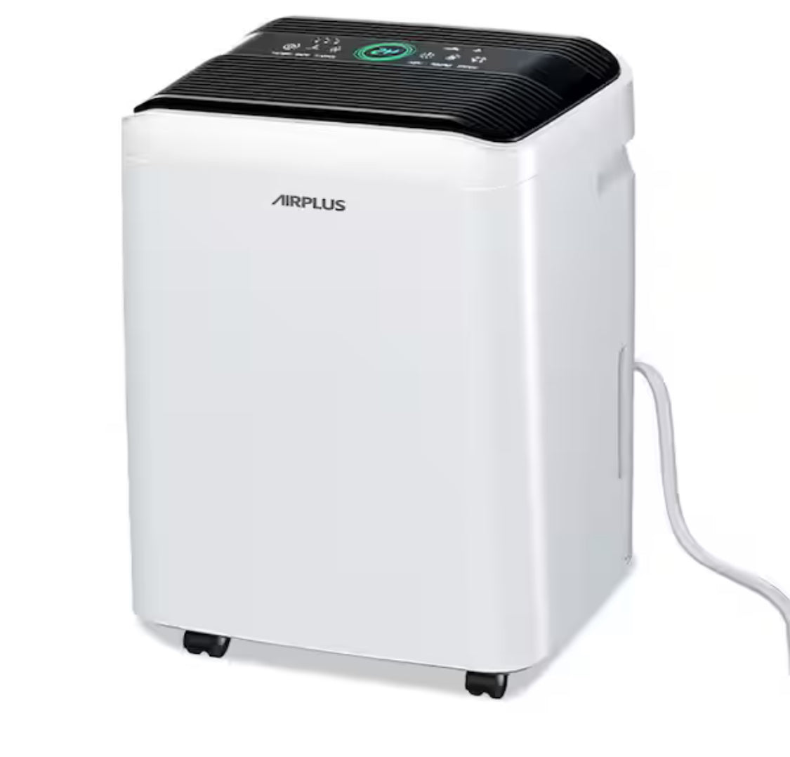 70 pt. 4,500 sq. ft. Dehumidifier in White with Drain Hose and Bucket, Auto Defrost, Low Noise, Dehumidify Efficiently