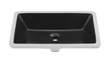 Voltaire 21 in. Rectangle Undermount Bathroom Sink in Matte Black