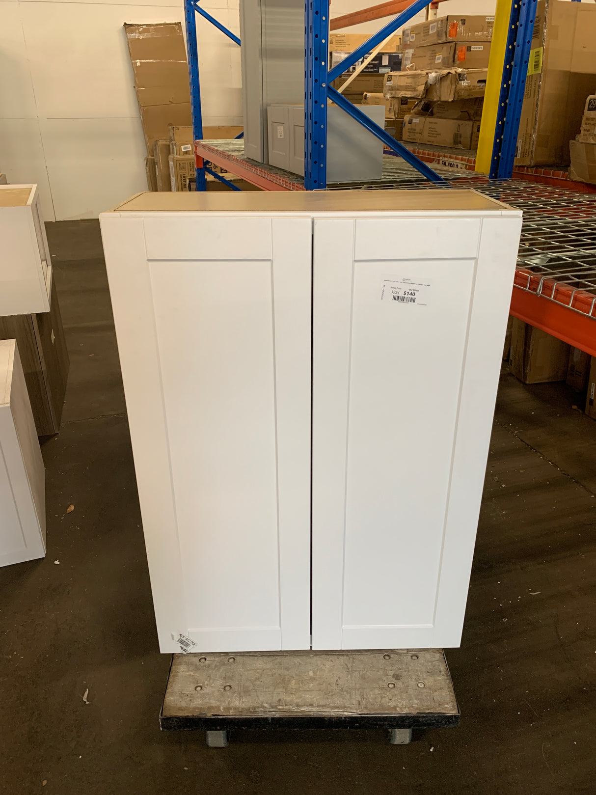 Shaker 30 in. W x 12 in. D x 42 in. H Assembled Wall Kitchen Cabinet in Satin White