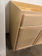 36 in. W x 24 in. D x 34.5 in. H Assembled Base Kitchen Cabinet in Unfinished with Recessed Panel