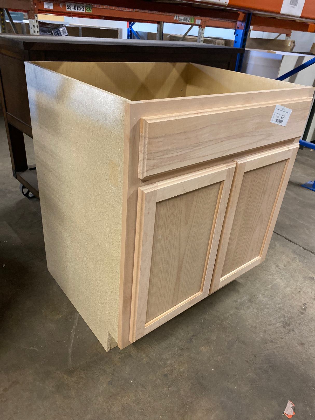 Hampton Assembled 30x34.5x24 in. Sink Base Cabinet in Unfinished Beech