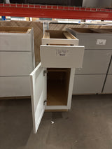Westfield Feather White Shaker Stock Assembled Base Kitchen Cabinet (12 in. W x 23.75 in. D x 35 in. H)