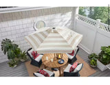 7.5 ft. Steel and Aluminum Market Crank and Tilt Outdoor Patio Umbrella in Tan