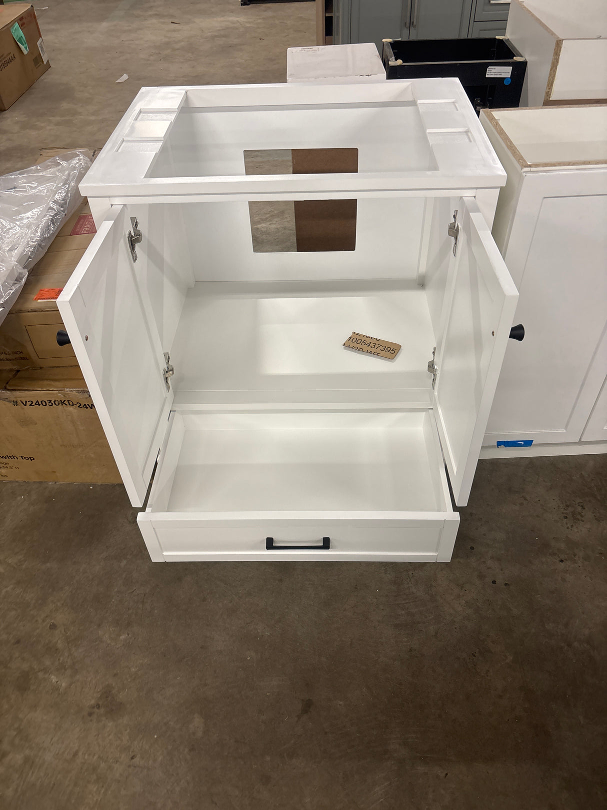 Merryfield 30 in. W x 21.5 in. D x 34 in. H Bath Vanity Cabinet without Top in White