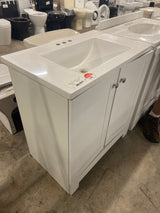 31 x 35 Freestanding  White Vanity with Top