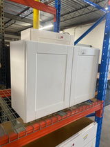 Shaker 36 in. W x 12 in. D x 24 in. H Assembled Wall Bridge Kitchen Cabinet in Satin White with Shelf