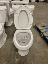 2-piece 1.1 GPF/1.6 GPF High Efficiency Dual Flush Complete Elongated Toilet in White, Seat Included