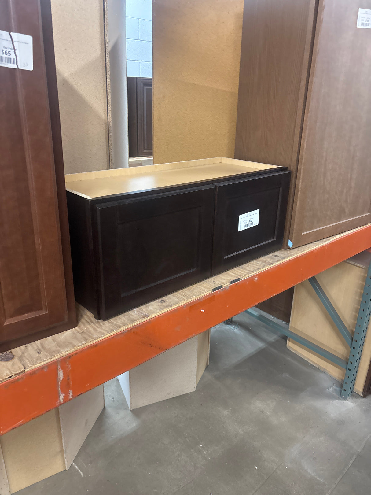 Shaker 30 in. W x 12 in. D x 12 in. H Assembled Wall Bridge Kitchen Cabinet in Java without Shelf