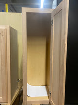 Recessed Panel 12 in. W x 12 in. D x 36 in. H Assembled Wall Cabinet in Unfinished