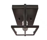 Kenton 4.75 in. 1-Light Vintage Bronze Industrial Wall Sconce with Cage Frame Detail