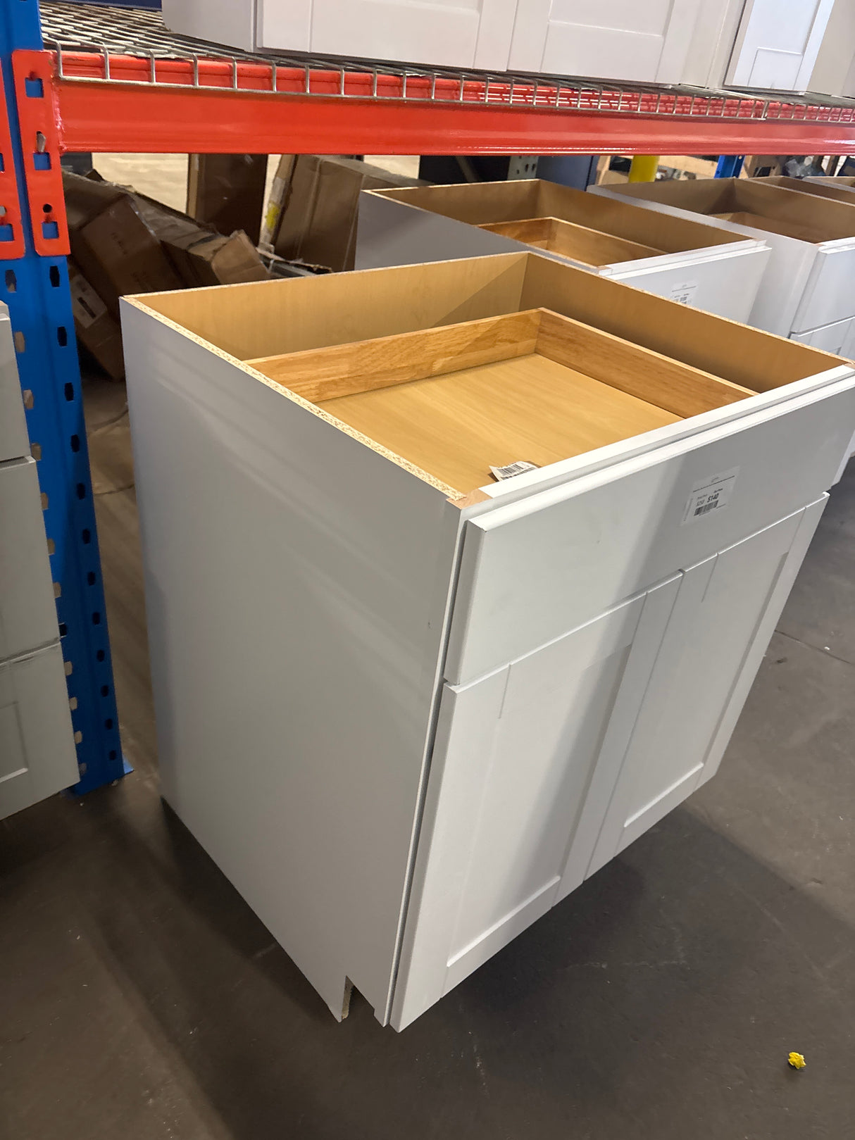 Shaker 30 in. W x 24 in. D x 34.5 in. H Assembled Base Cabinet in Satin White