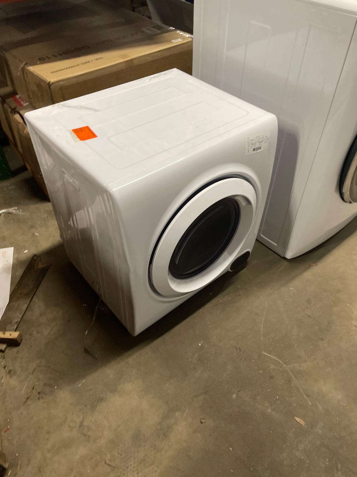 3.5 cu. ft. Vented Front Load Stackable Electric Compact Dryer in White with Multiple Drying Modes