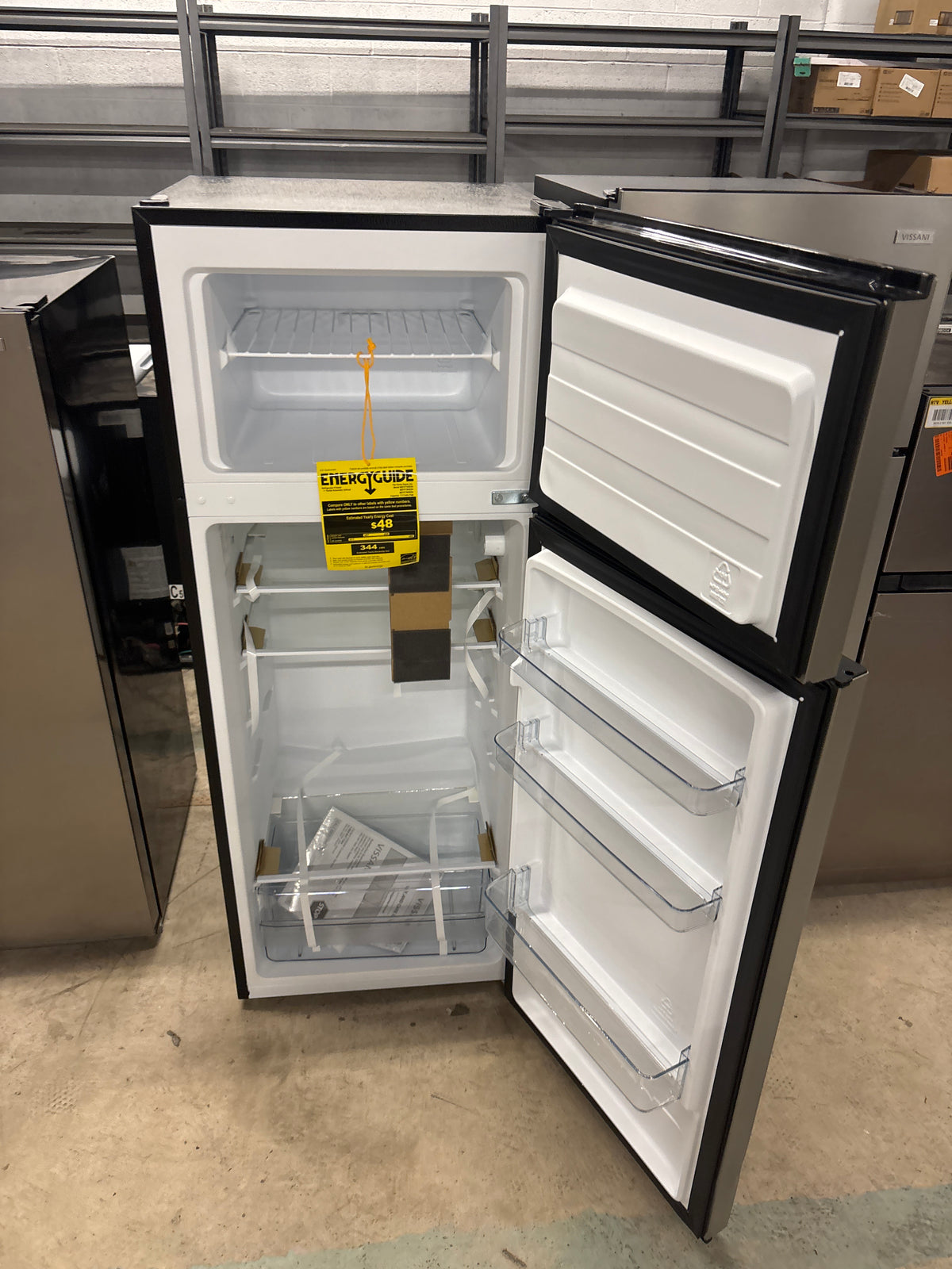 7.2 cu. ft. Top Freezer Refrigerator in Stainless Steel Look