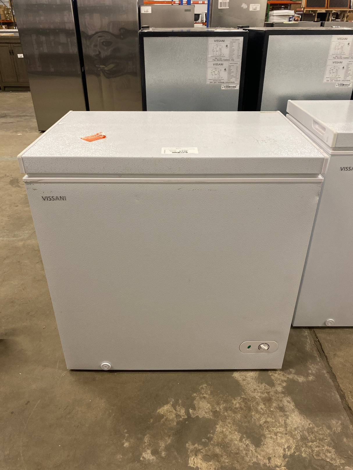 7.0 cu. ft. Manual Defrost Chest Freezer with LED Light in White Garage Ready