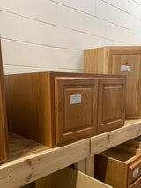 33x18x24 Medium Oak Wall Kitchen Cabinet