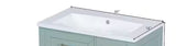30 in. W x 18 in. D White Ceramic Top