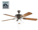 Glendale III 52 in. LED Indoor Oil Rubbed Bronze Ceiling Fan with Light and Pull Chains