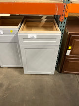 Designer Series Melvern 21 in. W x 24 in. D x 34.5 in. H Assembled Shaker Base Kitchen Cabinet in Heron Gray