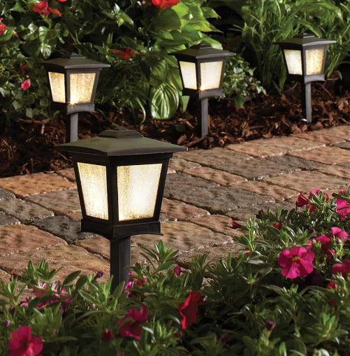 Miramar 5-Watt Equivalent Low Voltage Black Integrated LED Outdoor Landscape Path Light Kit (6-Pack)