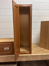 Hampton 12 in. W x 12 in. D x 42 in. H Assembled Wall Cabinet in Medium Oak