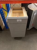 Westfield 18 in. W x 23.75 in. D x 35 in. H Shaker Stock Drawer Base Kitchen Cabinet in Dusk Gray