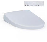 S7 WASHLET+ Elongated Electric Bidet Seat for T40 WASHLET+ Toilet with Contemporary Lid and EWater+ in Cotton White