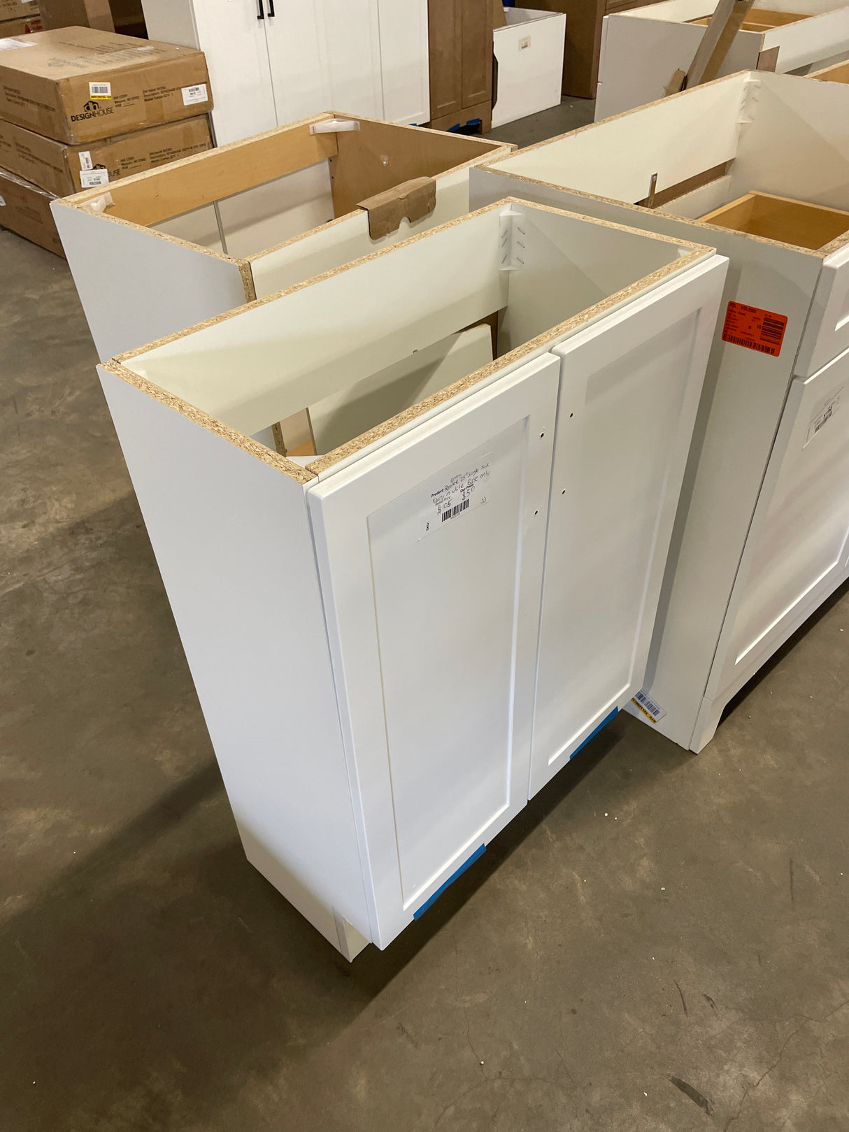 Penlee 25 in. Single Sink White Bath Vanity without Top (Assembled)