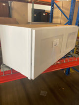 Westfield Feather White Shaker Stock Assembled Wall Kitchen Bridge Cabinet (36 in. W x 12 in. D x 12 in. H)