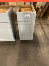 Shaker 15 in. W x 24 in. D x 34.5 in. H Assembled Base Kitchen Cabinet in Dove Gray with Ball-Bearing Drawer Glides