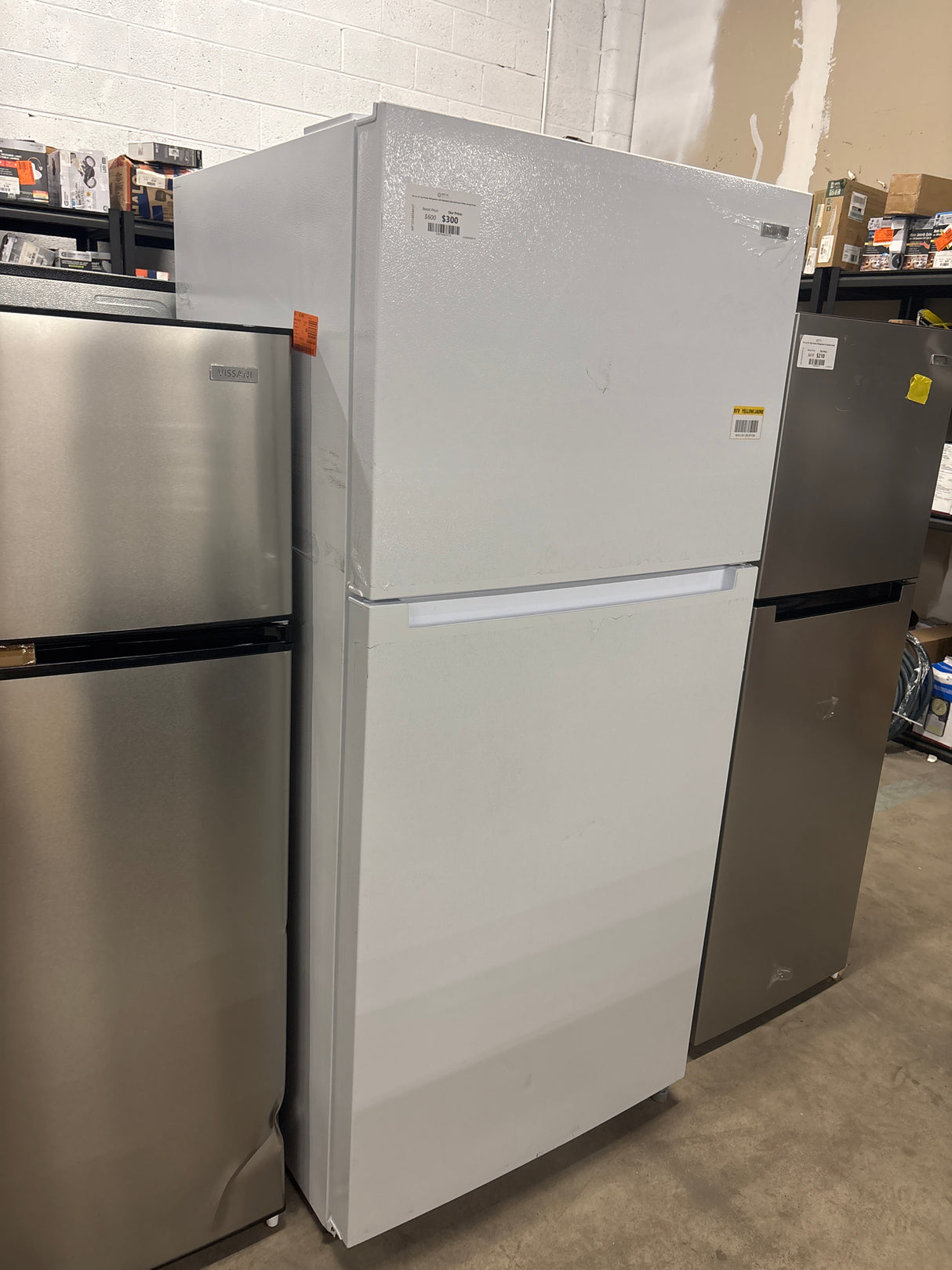 18.1 cu. ft. Top Freezer Refrigerator with Adjustable Glass Shelving in White, Garage Ready
