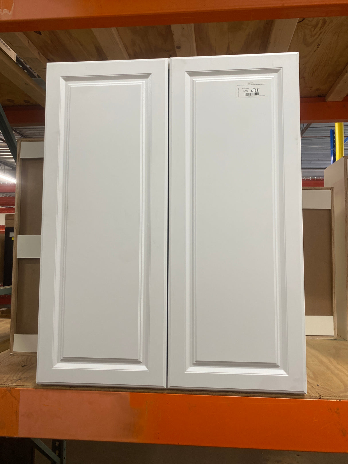 Hampton 33 in. W x 12 in. D x 42 in. H Assembled Wall Cabinet in Satin White