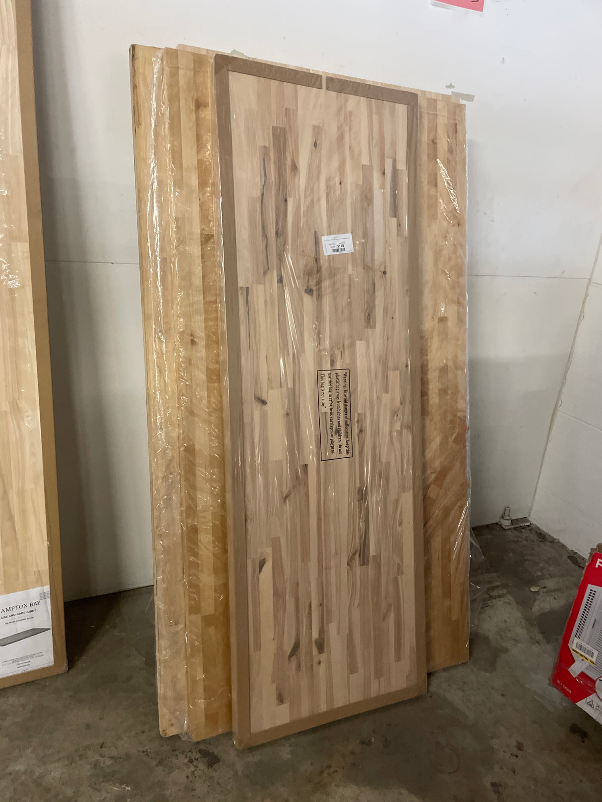 6 ft. L x 25 in. D Unfinished Birch Solid Wood Butcher Block Countertop With Eased Edge
