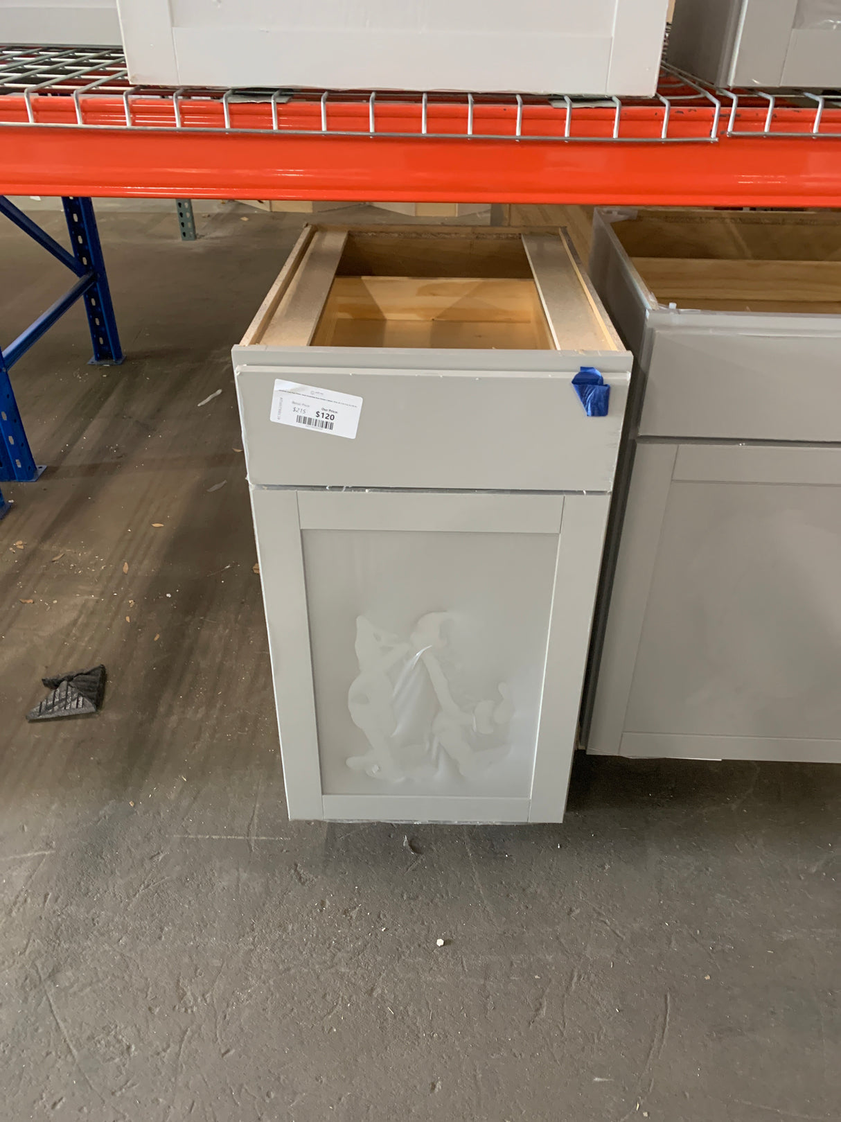Westfield Dusk Gray Shaker Stock Assembled Base Kitchen Cabinet (18 in. W x 23.75 in. D x 35 in.)