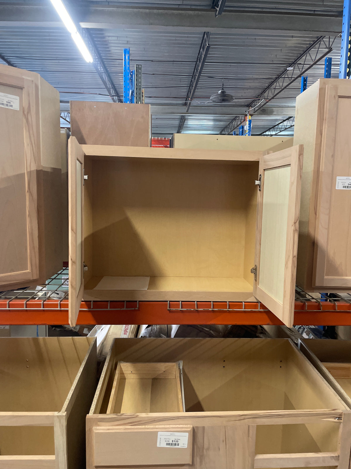 Recessed Panel 30 in. W x 12 in. D x 24 in. H Assembled Wall Bridge Cabinet in Unfinished
