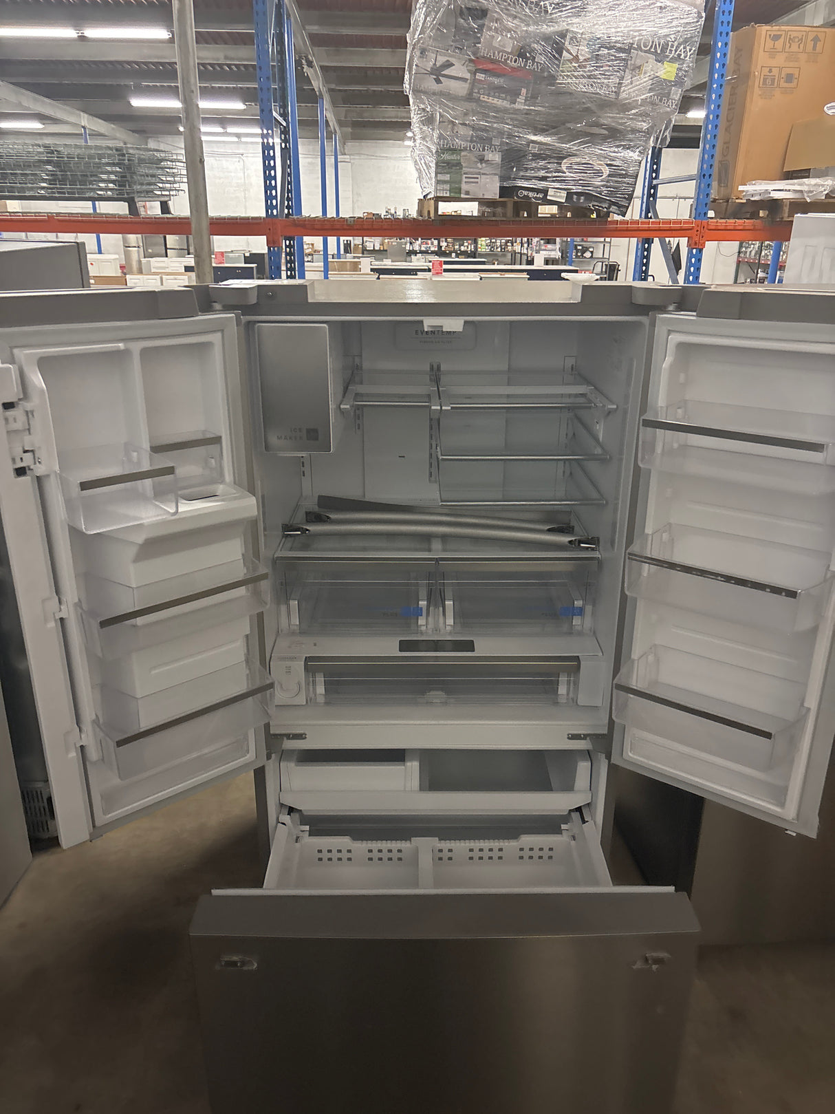 Gallery 36 in. 28 cu. ft. Standard Depth French Door Refrigerator in Smudge-Proof Stainless Steel