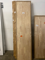 8 ft. L x 25 in. D Unfinished Hevea Solid Wood Butcher Block Countertop With Square Edge