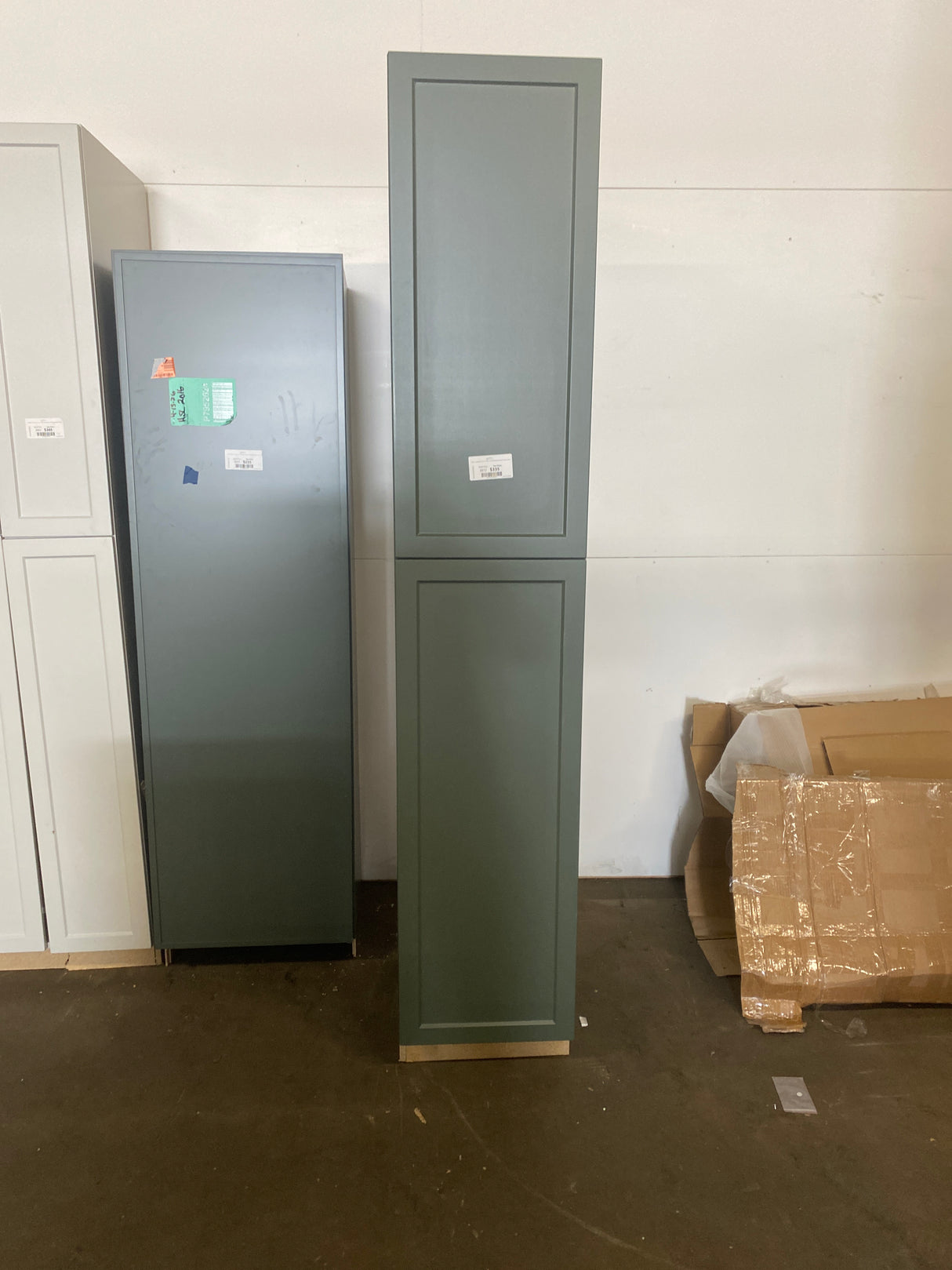 Designer Series Melvern 18 in. W x 24 in. D x 96 in. H Assembled Shaker Tall Pantry Kitchen Cabinet in Forest