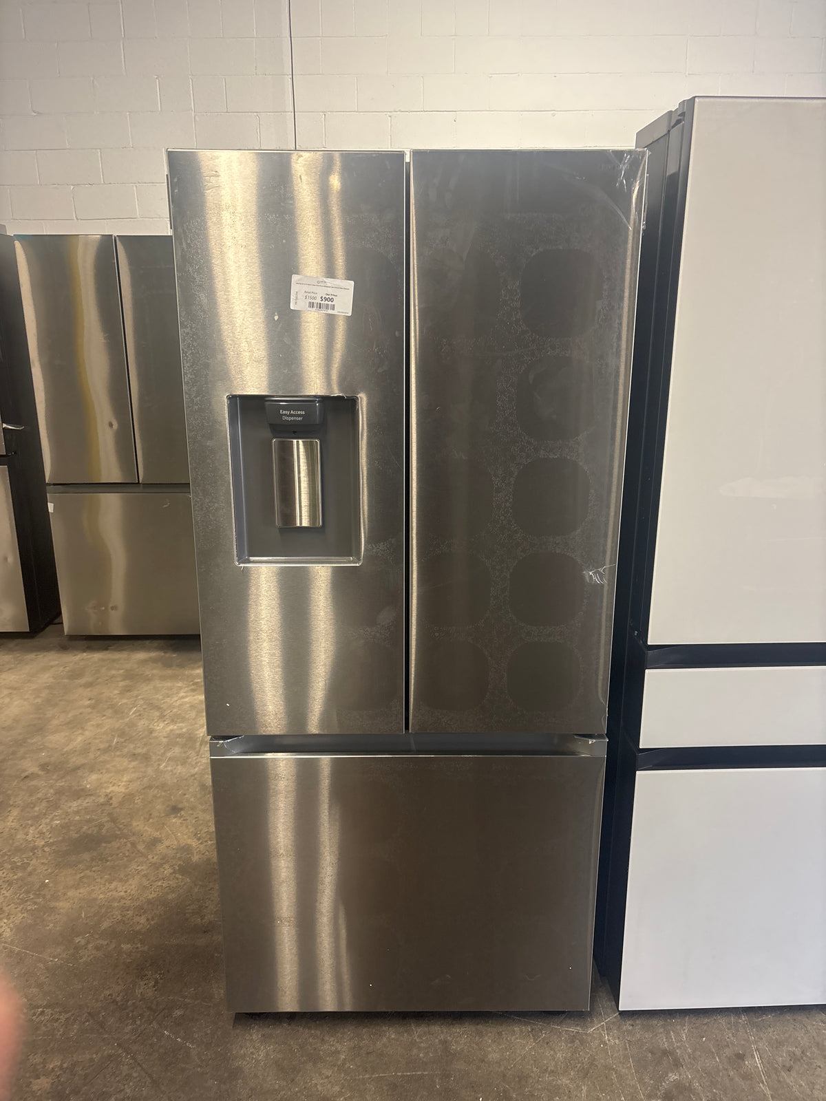 Samsung 22 cu. ft. Smart 3-Door French Door Refrigerator with External Water Dispenser